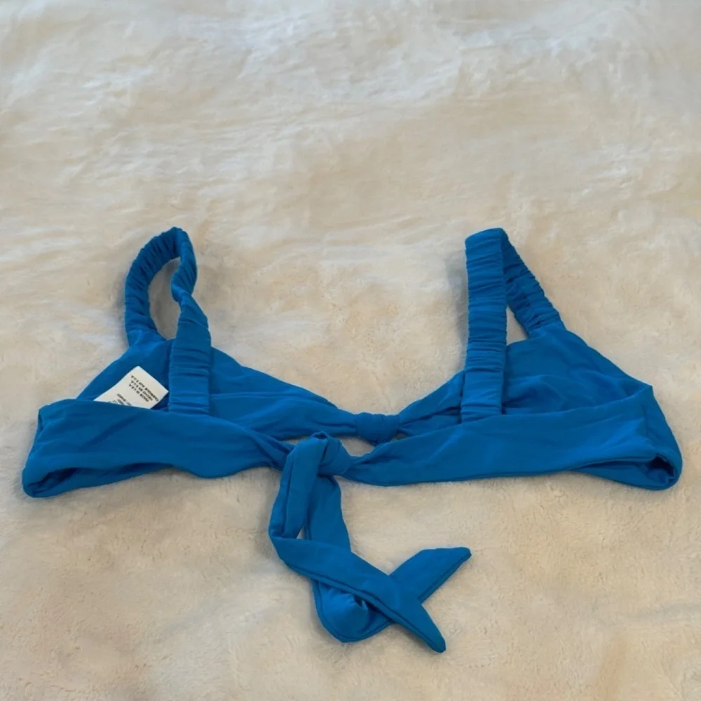New Vitamin A Zuri Bralette in Cerulean Blue Bikini Top 31477